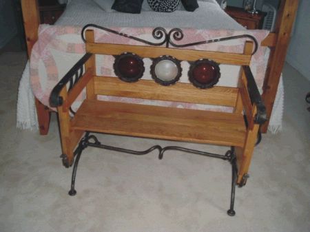 Garden bench for WKAR Auction 2005
