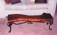 Mesquite top coffee table